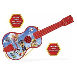 Violão Infantil Patrulha Canina - Vermelho - Elka - 1