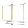 Kit 2 Quadros Decorativos Formas Elegante Sala - 4
