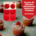 Ver imagem 4 de Kit de Formas de Silicone Antiaderente 5 itens - Vermelho