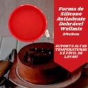 Ver mais imagens de Kit de Formas de Silicone Antiaderente 5 itens - Vermelho