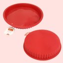 Ver imagem 7 de Kit de Formas de Silicone Antiaderente 5 itens - Vermelho