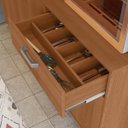 Ver imagem 3 de Armário de Cozinha Dakota 6 Portas 1 Gaveta e Adega para 6 Garrafas Jequitibá - Lukaliam