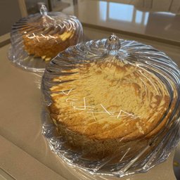 Kit 8 Cúpulas para Bolo de Plástico 30cm Transparente Tortas Doces Confeitaria Hotel Crippa - 3