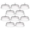 Ver imagem 1 de Kit 8 Cúpulas para Bolo de Plástico 30cm Transparente Tortas Doces Confeitaria Hotel Crippa
