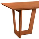 Ver imagem 3 de Mesa de Jantar Retangular 160x80cm Ynus Madeira Liptus Castanho Claro - Sallar Home