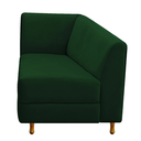 Ver imagem 3 de Recamier Valéria 140cm Lado Direito de Quem Senta Sala de Estar Suede Verde - Incasa Decor