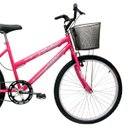 Ver imagem 4 de Bicicleta Aro 24 Feminina Bella Com Cesta Cairu