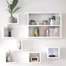 Kit com 7 Peças Nichos e Prateleiras Mdf Branco Tx Nchbr015 - 3