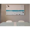 Ver imagem 3 de Quadro Abstrato Pintura Mão em Tela P/Sala 180x100