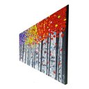 Ver imagem 3 de Quadro Tela Abstrato Original Pintado A Mão Colorido