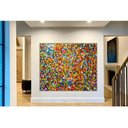 Ver imagem 2 de Quadro Abstrato Colorido Pintado a Mão