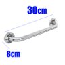 Alça de Apoio Banheiro Inox Barra 30cm Idoso Cadeirante Deficiente Acessibilidade Kit 2 unidades - 1