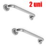 Alça de Apoio Banheiro Inox Barra 30cm Idoso Cadeirante Deficiente Acessibilidade Kit 2 unidades - 3