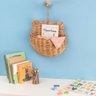 Cesto Organizador Infantil 30cm de Parede Urso de Palha Fibra Natural - Oikos - 5