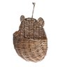 Cesto Organizador Infantil 30cm de Parede Urso de Palha Fibra Natural - Oikos - 3