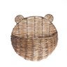 Cesto Organizador Infantil 30cm de Parede Urso de Palha Fibra Natural - Oikos - 1