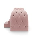 Ver imagem 7 de Maca de Estética para Massagem Cílios Fixa Lash Estofada com Escada Veludo Rose G83 - Gran Belo Maca