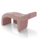 Ver imagem 6 de Maca de Estética para Massagem Cílios Fixa Lash Estofada com Escada Veludo Rose G83 - Gran Belo Maca