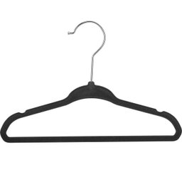 Cabide de Veludo Infantil Vmh Preto com 5 Unidades - 2 Cabide de Veludo Infantil Vmh Preto com 5 Unidades - 2