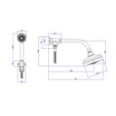 Ver imagem 3 de Ducha Manual Acqua Plus Black Noir Chuveiro Kit+desv Flex Pvc - Deca Deca Metais