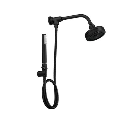 Ducha Manual Acqua Plus Black Noir Chuveiro Kit+desv Flex Pvc - Deca Deca Metais