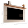 Painel para TV Dubhe 160cm Off White Nature - 2