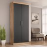 Multiuso Miriam 2 Portas 1,85m Teka/onix - 2
