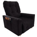 Ver imagem 2 de Poltrona Reclinável Do Papai & Mamãe Comfort Preto - Aguias Decor Home
