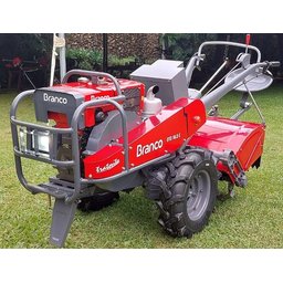 Microtrator Branco 18cv C/ Carreta Tracionada Fixa C/enxadas - 4