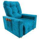 Ver imagem 3 de Poltrona Reclinável Do Papai & Mamãe Comfort Turquesa - Aguias Decor Home