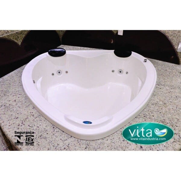 Banheira de hidromassagem modelo passione 170x170x45cm - 2