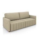 Ver imagem 1 de Sofá-cama Decorativo Retrátil Thanos 2 Lugares 220cm Linho Bege G45 - Gran Belo