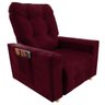 Poltrona Reclinável do Papai & Mamãe Comfort Bordo - Aguias Decor Home - 3