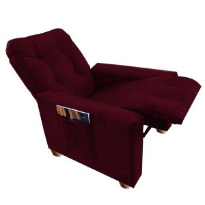 Poltrona Reclinável do Papai & Mamãe Comfort Bordo - Aguias Decor Home