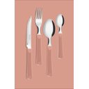 Ver imagem 2 de Conjunto Talheres 24 Peças Glitter Pedra Sol | Simonaggio