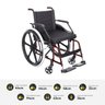 Cadeira de Rodas Liberty Pneu Inflável 44cm 100kg Prolife - 3