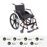 Cadeira de Rodas Liberty Pneu Inflável 44cm 100kg Prolife - 3