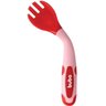 Kit Talher Infantil Flexivel Colher e Garfo Rosa Buba 12617 - 3