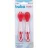 Kit Talher Infantil Flexivel Colher e Garfo Rosa Buba 12617 - 1