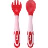 Kit Talher Infantil Flexivel Colher e Garfo Rosa Buba 12617 - 4