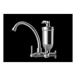 Torneira Filtro Bica Móvel Parede 1/4 de Volta Abs C 61 Cr Prateado Universo Das Torneiras