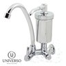 Torneira Filtro Bica Móvel Parede 1/4 de Volta Abs C 61 Cr Prateado Universo Das Torneiras - 11