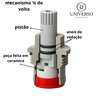 Torneira Filtro Bica Móvel Parede 1/4 de Volta Abs C 61 Cr Prateado Universo Das Torneiras - 8