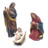 Imagem Presépio Sagrada Família 3 Peças Resina 20 Cm - 3