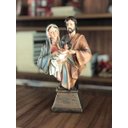 Ver imagem 2 de Imagem Busto Da Sagrada Família Resina 24 Cm