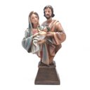 Ver imagem 3 de Imagem Busto Da Sagrada Família Resina 24 Cm