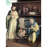 Imagem Presépio Sagrada Família Grande 3 Peças Resina 50 Cm - 2