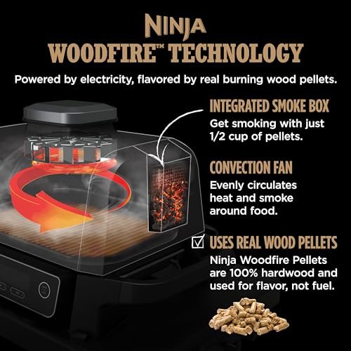 Ninja Woodfire Pro 7em1 Grill & Smoker com Termômetro Cinza - 6