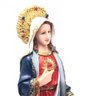 Imagem Sagrado Coração De Maria Resina 40 Grande Cm - 1
