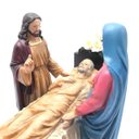 Ver imagem 2 de Imagem Vida Eterna - São José, Jesus E Maria Resina 20 Cm